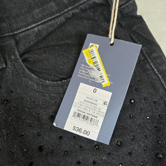 Universal Thread Mid Rise 90s Baggy bedazzled Jeans womens 0R 0640 - Picture 7 of 14